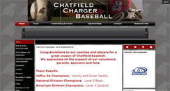 Desktop Screenshot of chatfieldbaseball.com